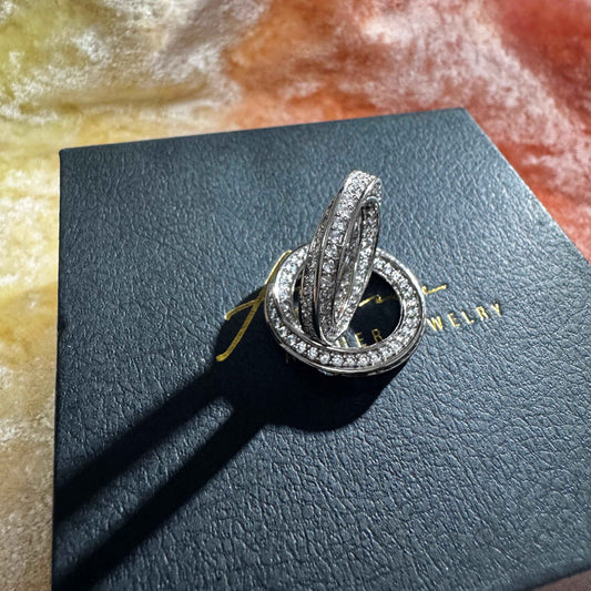 施華洛水晶烏比斯環滿鑽戒(合金)港碼14