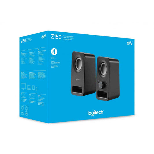 Logitech z150 立體聲多媒體揚聲器 (黑色)