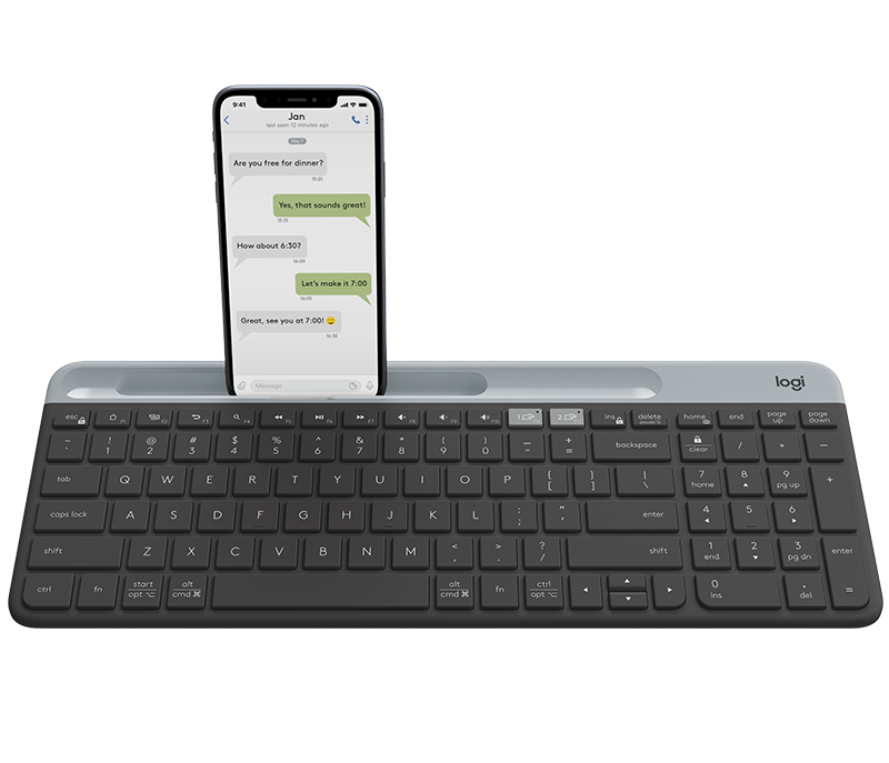 Logitech K580 Slim English Multi-tasking Wireless Keyboard