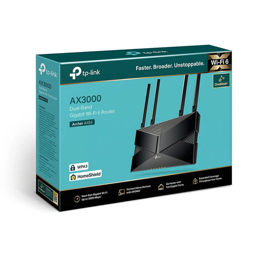 TP-Link Archer-AX53 WiFi6 AX3000 雙頻 Gigabit Wi-Fi 6 路由器
