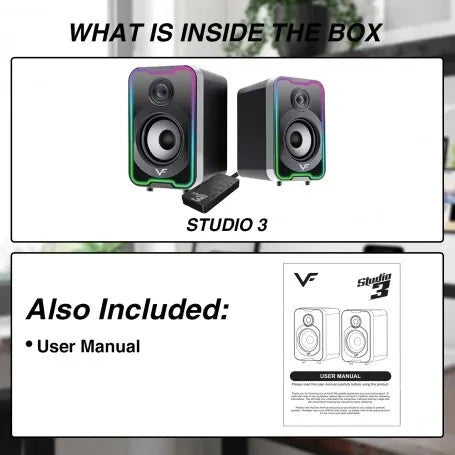 Vinnfier - Studio 3 藍牙 5.4 +有線USB兩用RGB喇叭